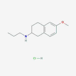 molecular formula C14H22ClNO B15092420 6-methoxy-N-propyl-2-aminotetraline hydrochloride 