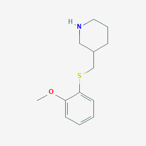 molecular formula C13H19NOS B15092421 3-(2-Methoxy-phenylsulfanylmethyl)-piperidine 