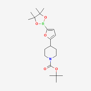 tert-Butyl 4-(5-(4,4,5,5-tetramethyl-1,3,2-dioxaborolan-2-yl)furan-2-yl)piperidine-1-carboxylate