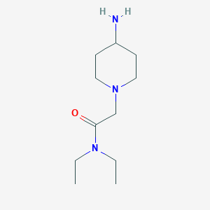 molecular formula C11H23N3O B15092442 2-(4-Aminopiperidin-1-YL)-N,N-diethylacetamide 