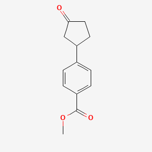 molecular formula C13H14O3 B1509246 Methyl 4-(3-oxocyclopentyl)benzoate 