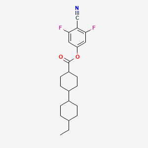 molecular formula C22H27F2NO2 B15092482 4-Cyano-3,5-difluorophenyl 4'-ethyl-[1,1'-bi(cyclohexane)]-4-carboxylate 