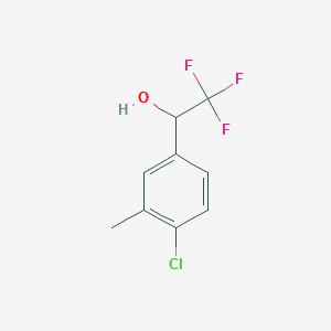 molecular formula C9H8ClF3O B1509249 1-(4-Chloro-3-methylphenyl)-2,2,2-trifluoroethanol 