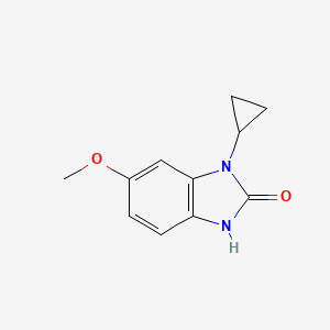 molecular formula C11H12N2O2 B15092492 1-Cyclopropyl-6-methoxy-1H-benzo[d]imidazol-2(3H)-one 