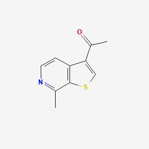 molecular formula C10H9NOS B15092532 1-(7-Methylthieno[2,3-c]pyridin-3-yl)ethanone 