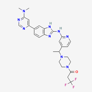 molecular formula C27H30F3N9O B15092534 (Rac)-BAY-985 