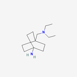 molecular formula C13H26N2 B15092545 4-((Diethylamino)methyl)bicyclo[2.2.2]octan-1-amine 