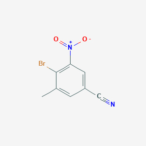 molecular formula C8H5BrN2O2 B1509256 4-Bromo-3-methyl-5-nitrobenzonitrile 