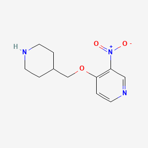 3-Nitro-4-(piperidin-4-ylmethoxy)pyridine