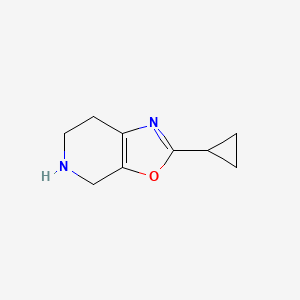 molecular formula C9H12N2O B15092568 2-cyclopropyl-4,5,6,7-tetrahydro-Oxazolo[5,4-c]pyridine 