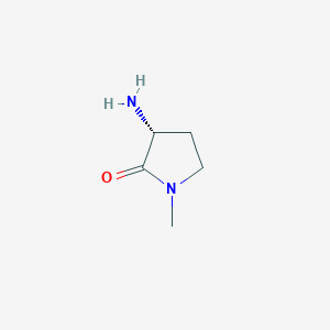 molecular formula C5H10N2O B1509257 (R)-3-氨基-1-甲基吡咯烷-2-酮 CAS No. 782446-70-2