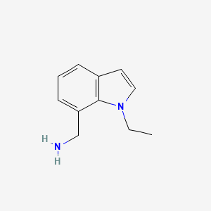 molecular formula C11H14N2 B15092572 (1-Ethyl-1H-indol-7-yl)methanamine 