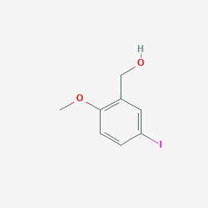 molecular formula C8H9IO2 B15092573 5-Iodo-2-methoxybenzyl alcohol 