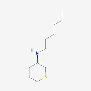 molecular formula C11H23NS B15092578 N-hexylthian-3-amine 