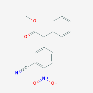 Methyl 2-(3-cyano-4-nitrophenyl)-2-(o-tolyl)acetate