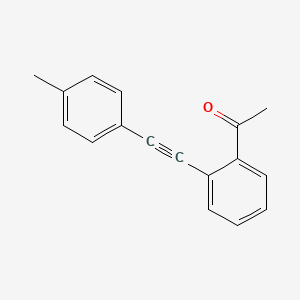 molecular formula C17H14O B15092657 o-(p-Tolylethynyl)acetophenone 