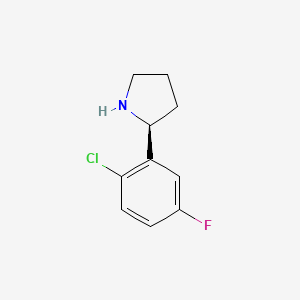 molecular formula C10H11ClFN B1509266 (2S)-2-(2-Chloro-5-fluorophenyl)pyrrolidine 