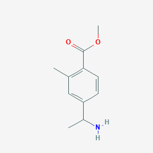 Benzoic acid, 4-[(1S)-1-aminoethyl]-2-methyl-, methyl ester