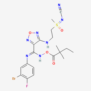 molecular formula C19H23BrFN7O4S B15092740 Ido-IN-11 