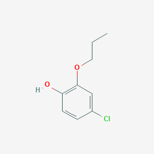 molecular formula C9H11ClO2 B15092748 4-Chloro-2-propoxyphenol 