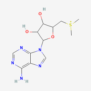 [5-(6-Aminopurin-9-yl)-3,4-dihydroxyoxolan-2-yl]methyl-dimethylsulfanium