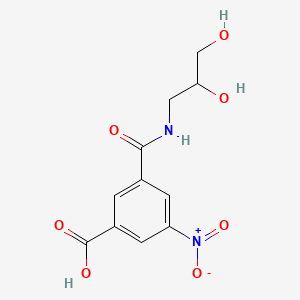 molecular formula C11H12N2O7 B15092760 rac-N-(2,3-Dihydroxypropyl)-5-nitroisophthalamic acid CAS No. 122731-58-2