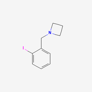 molecular formula C10H12IN B15092764 1-[(2-Iodophenyl)methyl]azetidine 