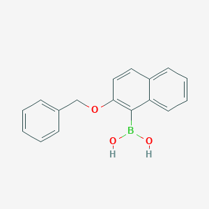 molecular formula C17H15BO3 B150928 2-(苯甲氧基)萘-1-硼酸 CAS No. 219834-96-5