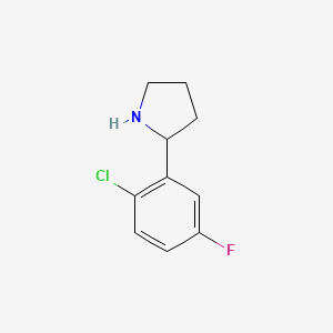 2-(2-Chloro-5-fluorophenyl)pyrrolidine