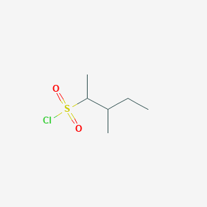 molecular formula C6H13ClO2S B15092840 3-Methylpentane-2-sulfonyl chloride 