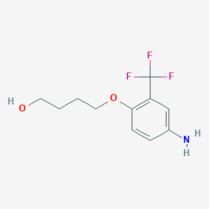 4-[4-Amino-2-(trifluoromethyl)phenoxy]butan-1-ol