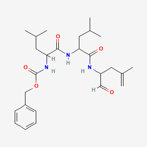 molecular formula C26H39N3O5 B15092867 Cbz-DL-Leu-DL-Leu-DL-Leu(4,5-dehydro)-al 