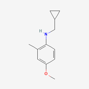 molecular formula C12H17NO B15092871 N-(cyclopropylmethyl)-4-methoxy-2-methylaniline 