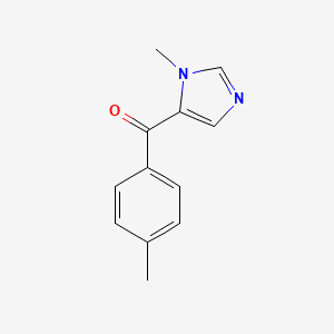 molecular formula C12H12N2O B15092952 1-Methyl-5-(4-methylbenzoyl)-1H-imidazole 