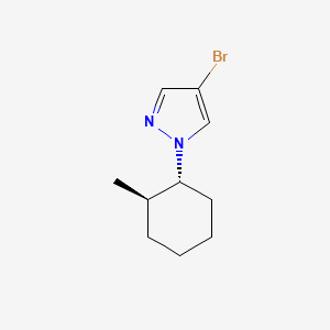 molecular formula C10H15BrN2 B15092958 4-Bromo-1-(trans-2-methylcyclohexyl)-1H-pyrazole 