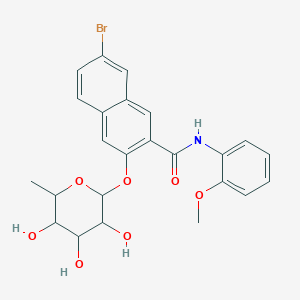 molecular formula C24H24BrNO7 B15092985 Naphthol AS-BI beta-L-fucopyranoside 