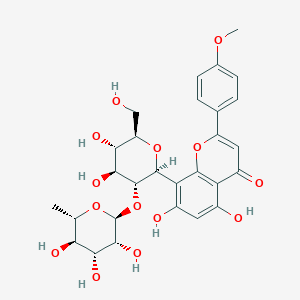 molecular formula C28H32O14 B15093004 acacetin-8-C-neohesperidoside CAS No. 64271-10-9