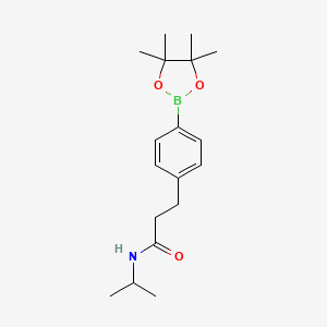 N-Isopropyl-3-(4-(4,4,5,5-tetramethyl-1,3,2-dioxaborolan-2-yl)phenyl)propanamide