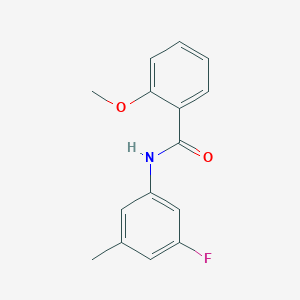 molecular formula C15H14FNO2 B15093043 N-(3-fluoro-5-methylphenyl)-2-methoxybenzamide 