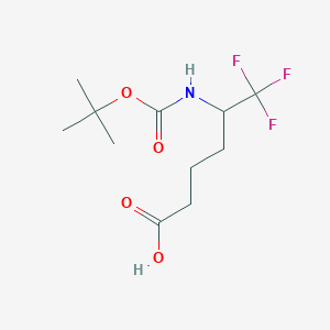 5-{[(Tert-butoxy)carbonyl]amino}-6,6,6-trifluorohexanoic acid