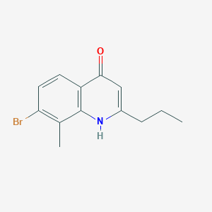 7-Bromo-8-methyl-2-propylquinoline-4-ol