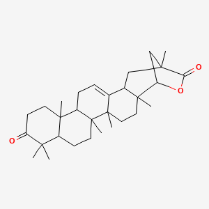 2,5,6,10,10,14,21-Heptamethyl-23-oxahexacyclo[19.2.1.02,19.05,18.06,15.09,14]tetracos-17-ene-11,22-dione