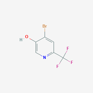 molecular formula C6H3BrF3NO B15093087 4-Bromo-6-(trifluoromethyl)pyridin-3-OL 