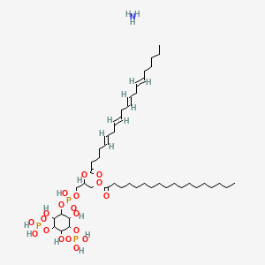 azane;[1-[hydroxy-(2,4,6-trihydroxy-3,5-diphosphonooxycyclohexyl)oxyphosphoryl]oxy-3-octadecanoyloxypropan-2-yl] (5E,8E,11E,14E)-icosa-5,8,11,14-tetraenoate