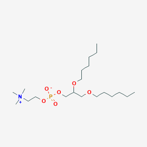 molecular formula C20H44NO6P B15093142 1,2-Di-o-hexyl-sn-glycero-3-phosphocholine 