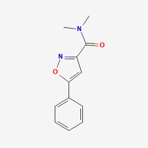 molecular formula C12H12N2O2 B15093149 N,N-dimethyl-5-phenyl-1,2-oxazole-3-carboxamide 