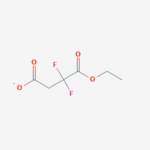 molecular formula C6H7F2O4- B15093154 4-Ethoxy-3,3-difluoro-4-oxobutanoate CAS No. 88128-45-4