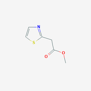 molecular formula C6H7NO2S B15093155 Methyl 2-(1,3-thiazol-2-yl)acetate 