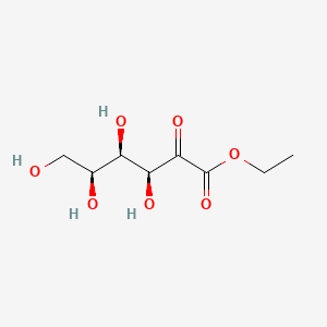 molecular formula C8H14O7 B15093172 2-Keto-L-gulonic acid ethyl ester CAS No. 5965-56-0