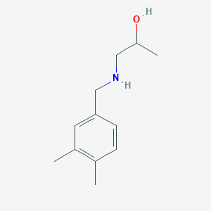 molecular formula C12H19NO B15093180 1-{[(3,4-Dimethylphenyl)methyl]amino}propan-2-ol 